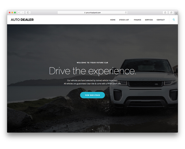 car dealer automated website design